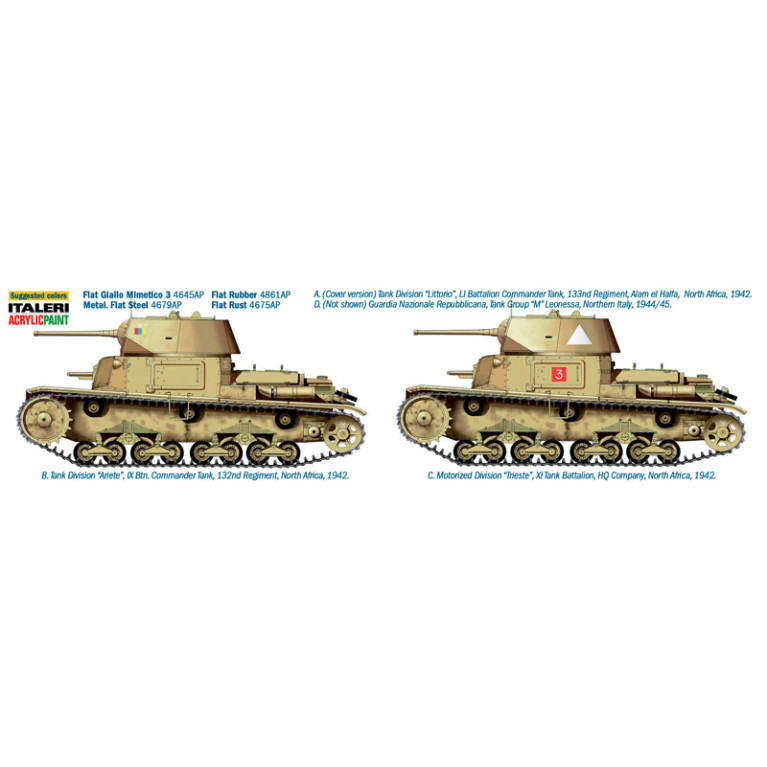 Carro Armato M14/41 l serie avec Infanterie italienne 4 versions - ITALERI 6543 - 1/35