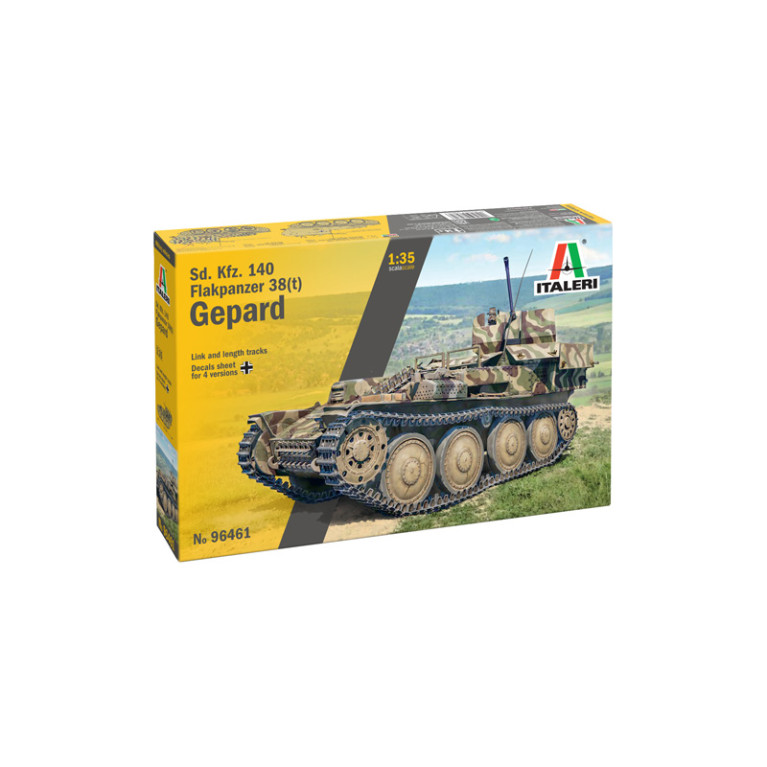Sd.Kfz.140 Flakpanzer 38(t) Gepard, 4 versions - ITALERI 96461 - 1/35