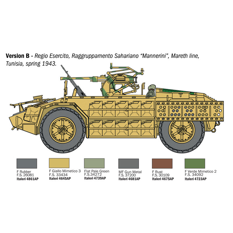AS 42 Sahariana, 2 versions - ITALERI 97044 - 1/72