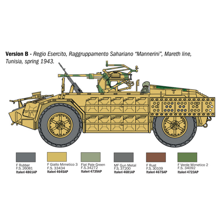 AS 42 Sahariana, 2 versions - ITALERI 97044 - 1/72