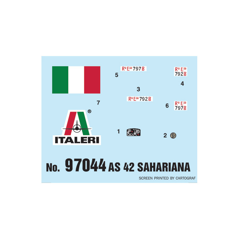 AS 42 Sahariana, 2 versions - ITALERI 97044 - 1/72