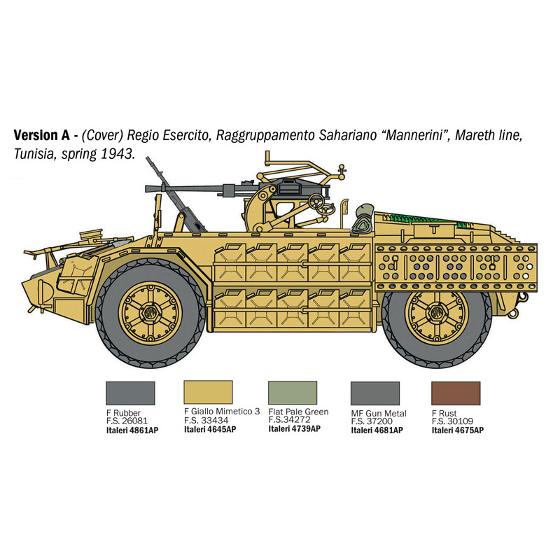 AS 42 Sahariana, 2 versions - ITALERI 97044 - 1/72