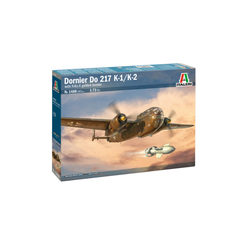 DO 217 K-1/K-2 avec Fritz X, 6 versions - ITALERI 1488 - 1/72