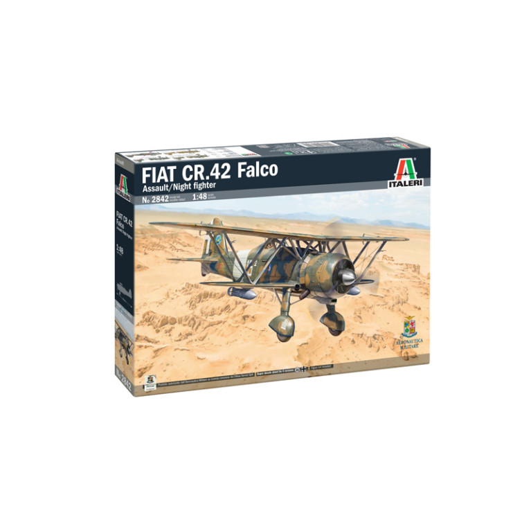 FIAT CR.42 Falco Assault/Night Fighter, 4 versions - ITALERI 2842 - 1/48
