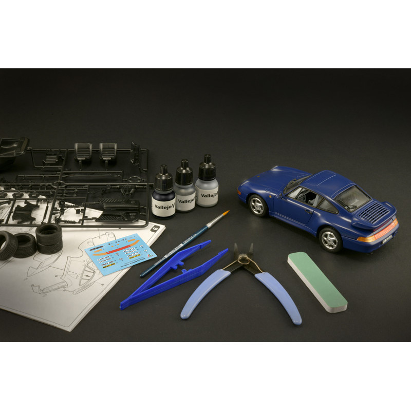 Porsche 911, Coffret complet pour modélisme, kit de démarrage - ITALERI 72013 - 1/24