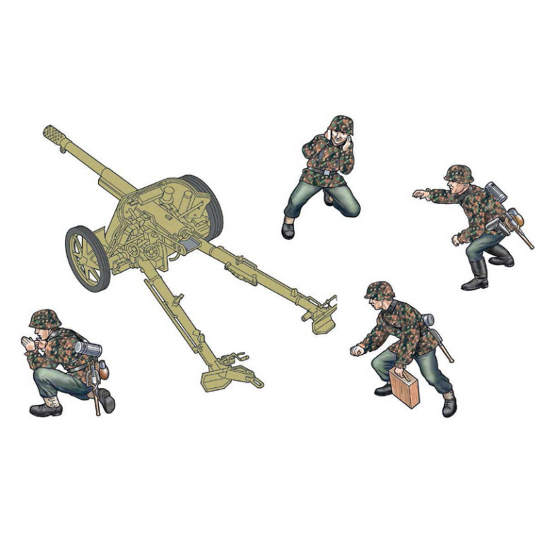Canon antichar Pak 97/38 avec équipage - ITALERI 96460 - 1/35