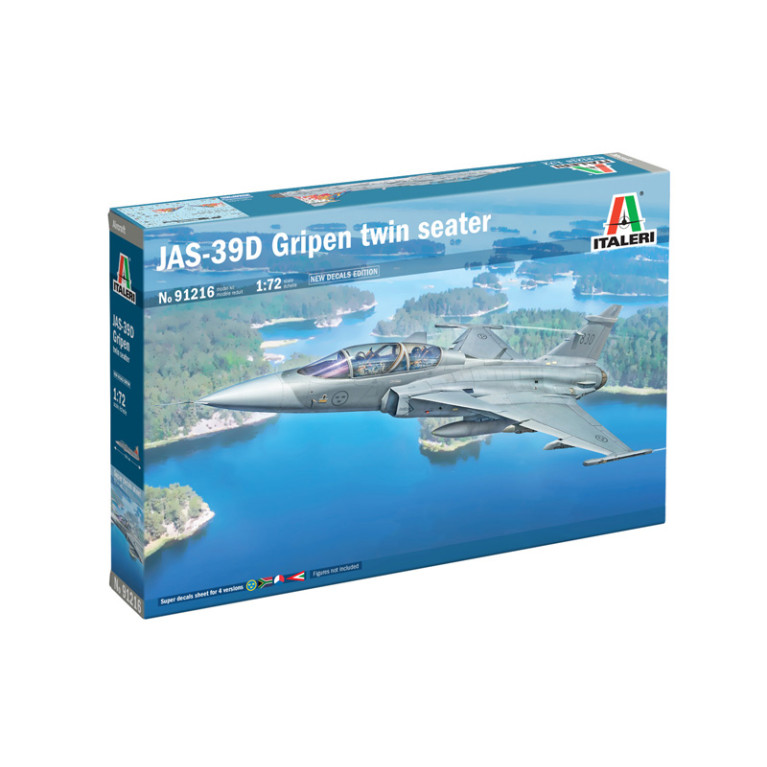 JAS-39D Gripen biplace, 4 versions - ITALERI 91216 - 1/72