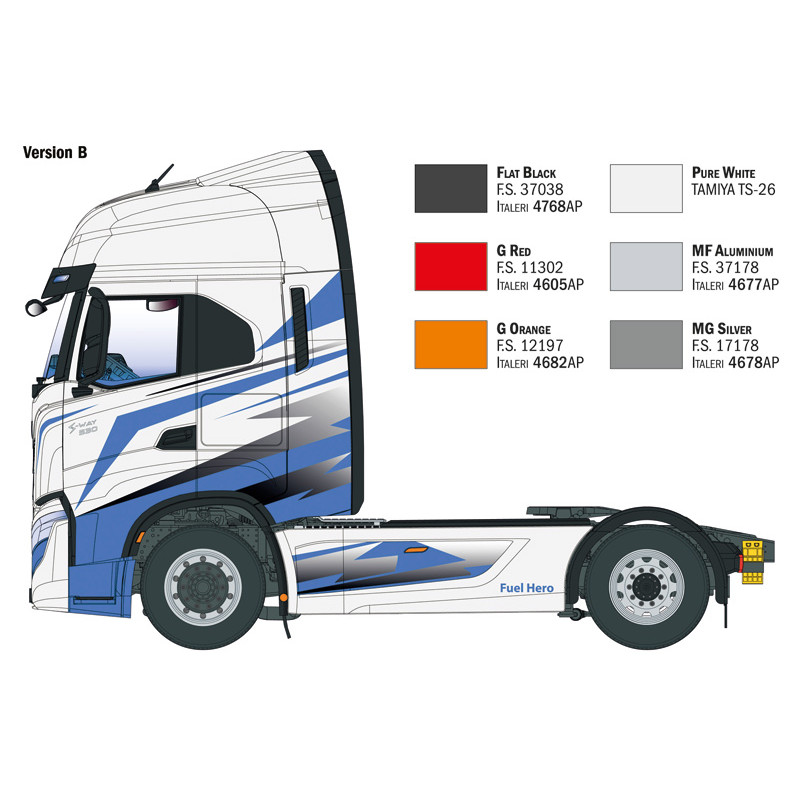 IVECO S-Way, 2 versions - ITALERI 3963 - 1/24