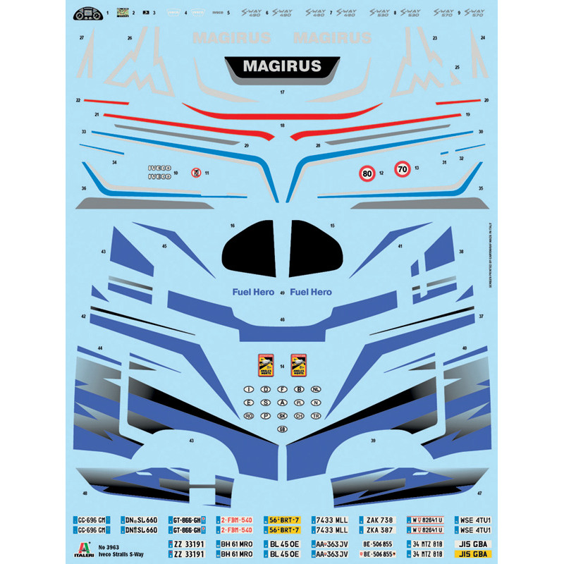 IVECO S-Way, 2 versions - ITALERI 3963 - 1/24