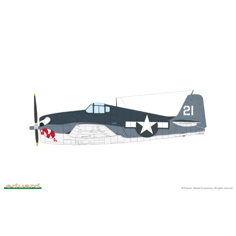 F6F-3 Hellcat, 4 versions - EDUARD 84194 - 1/48