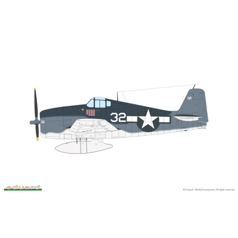 F6F-3 Hellcat, 4 versions - EDUARD 84194 - 1/48