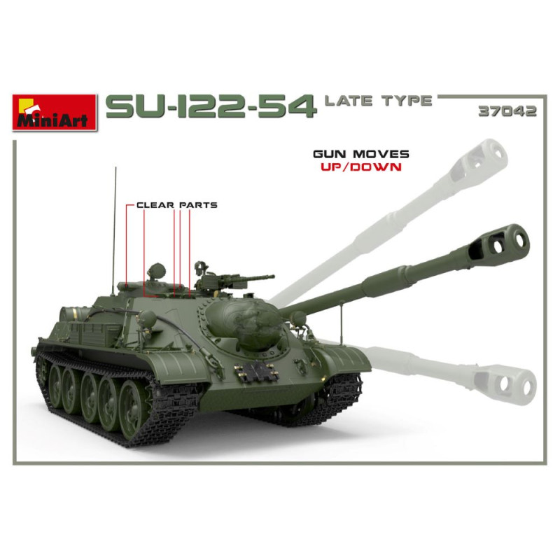 SU-122-54, Late type, 4 versions - MiniArt 37042 - 1/35