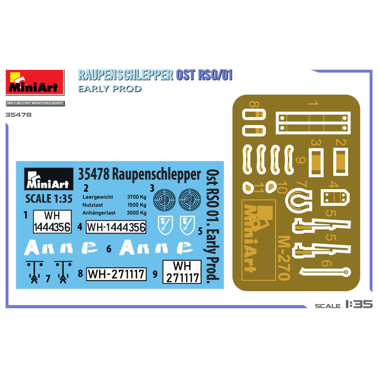 Raupenschlepper OST RSO/01, early prod, 4 versions - MiniArt 35478 - 1/35