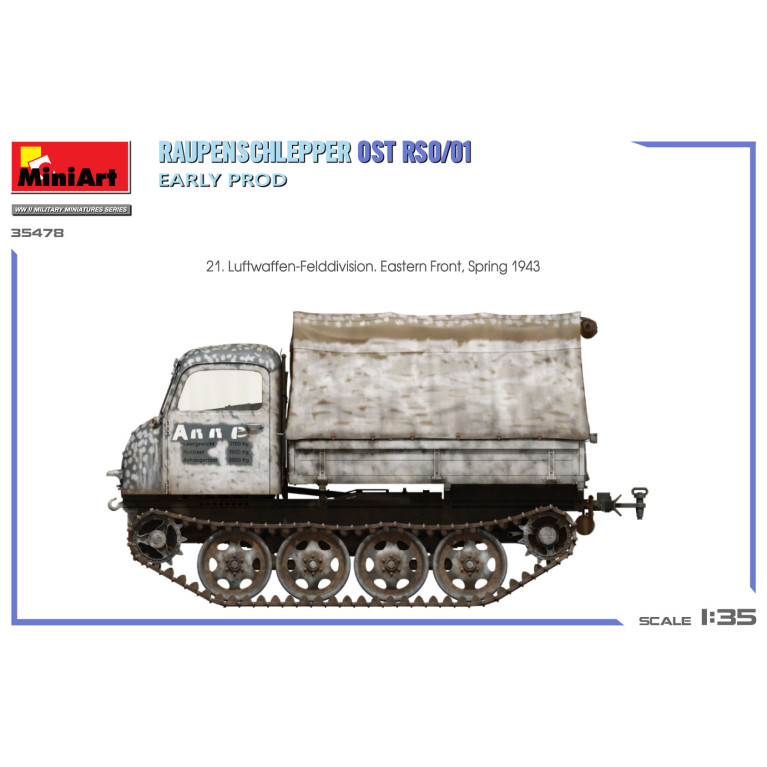 Raupenschlepper OST RSO/01, early prod, 4 versions - MiniArt 35478 - 1/35