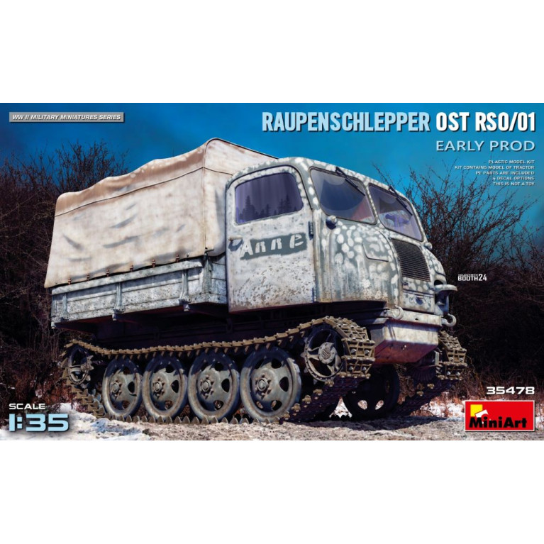 Raupenschlepper OST RSO/01, early prod, 4 versions - MiniArt 35478 - 1/35