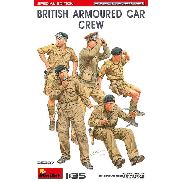 Équipage d'automobile blindée britannique, édition spéciale - MiniArt 35387 - 1/35