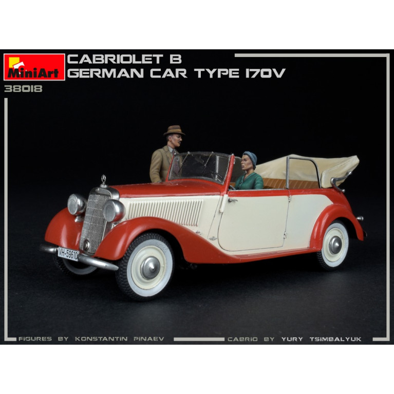Cabriolet B voiture allemande, type 170V, 6 versions - MiniArt 38018 - 1/35