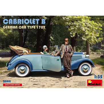 Cabriolet B voiture allemande, type 170V, 6 versions - MiniArt 38018 - 1/35