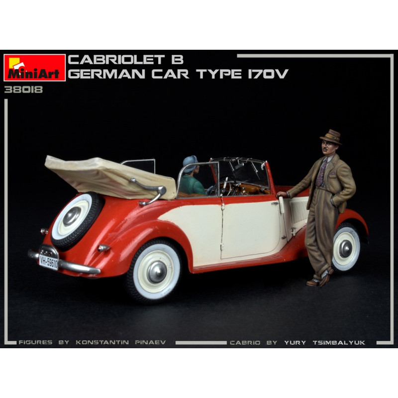 Cabriolet B voiture allemande, type 170V, 6 versions - MiniArt 38018 - 1/35
