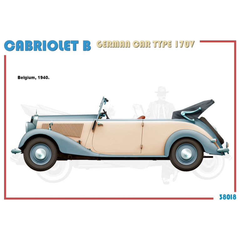Cabriolet B voiture allemande, type 170V, 6 versions - MiniArt 38018 - 1/35