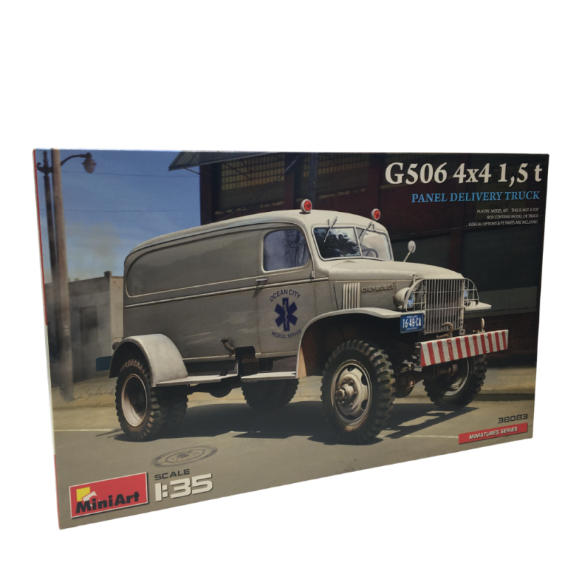 Camion de livraison de panneaux G506 4x4 1.5t, 4 versions - MiniArt 38083 - 1/35