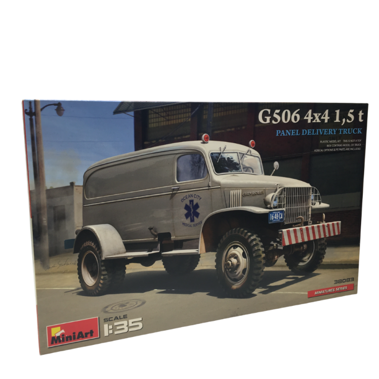 Camion de livraison de panneaux G506 4x4 1.5t, 4 versions - MiniArt 38083 - 1/35