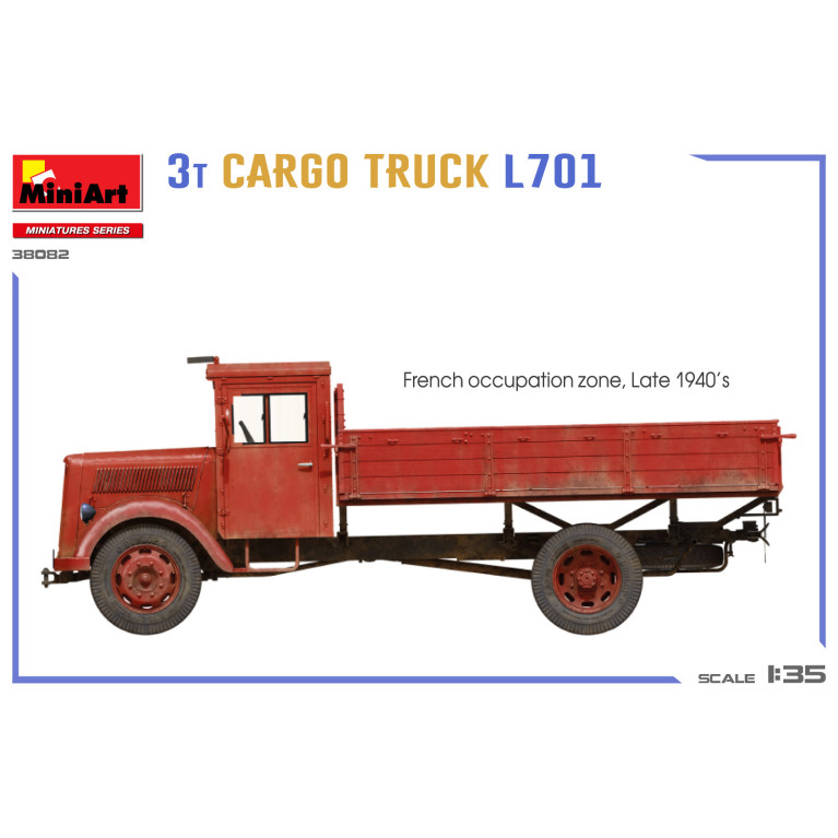 Camion de transport 3T L701, 6 versions - MiniArt 38082 - 1/35