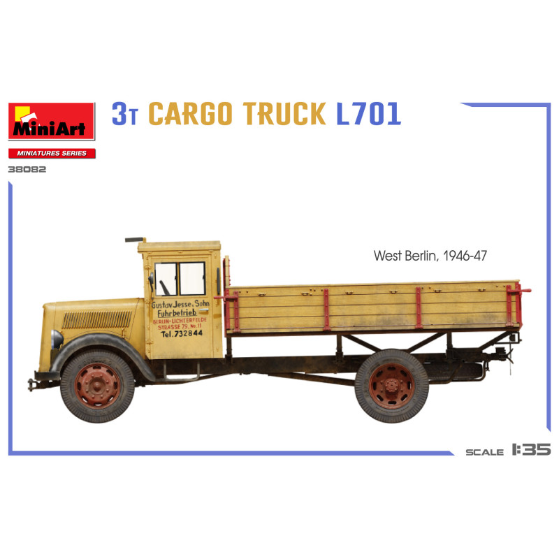 Camion de transport 3T L701, 6 versions - MiniArt 38082 - 1/35