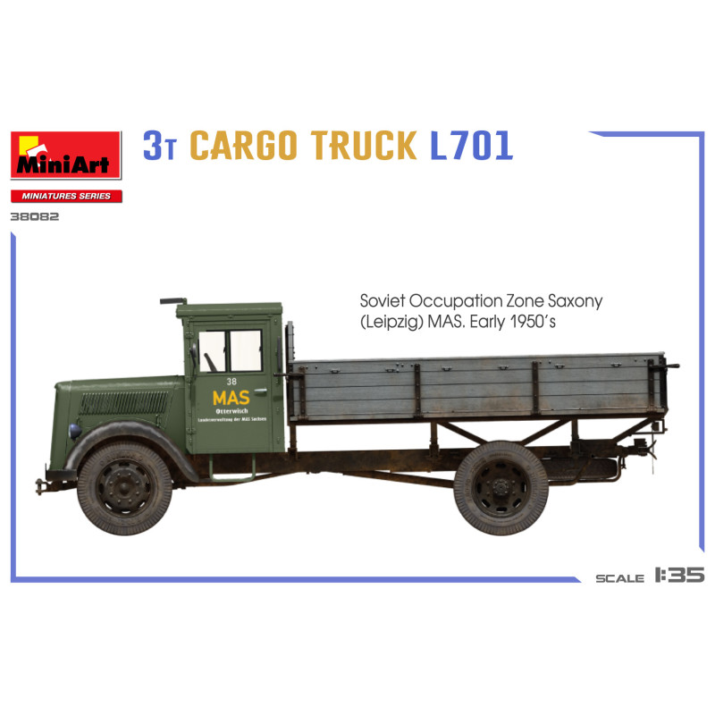 Camion de transport 3T L701, 6 versions - MiniArt 38082 - 1/35
