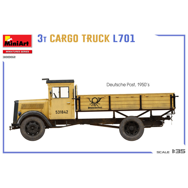 Camion de transport 3T L701, 6 versions - MiniArt 38082 - 1/35