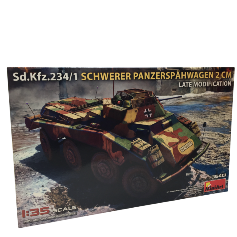 Sd.Kfz.234/1 Schwerer Panzerspähwagen (2 cm), Late modification, 6 versions - MiniArt 35413 - 1/35