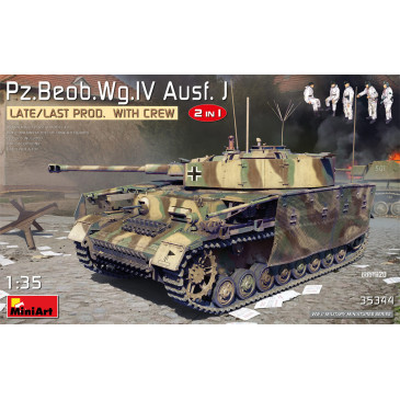 Pz.Beob.Wg.IV Ausf. avec équipage, late prod, 4 versions - MiniArt 35344 - 1/35