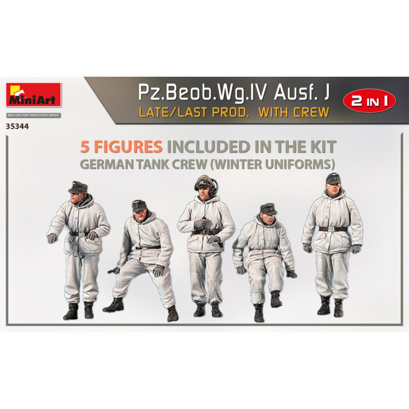 Pz.Beob.Wg.IV Ausf. avec équipage, late prod, 4 versions - MiniArt 35344 - 1/35
