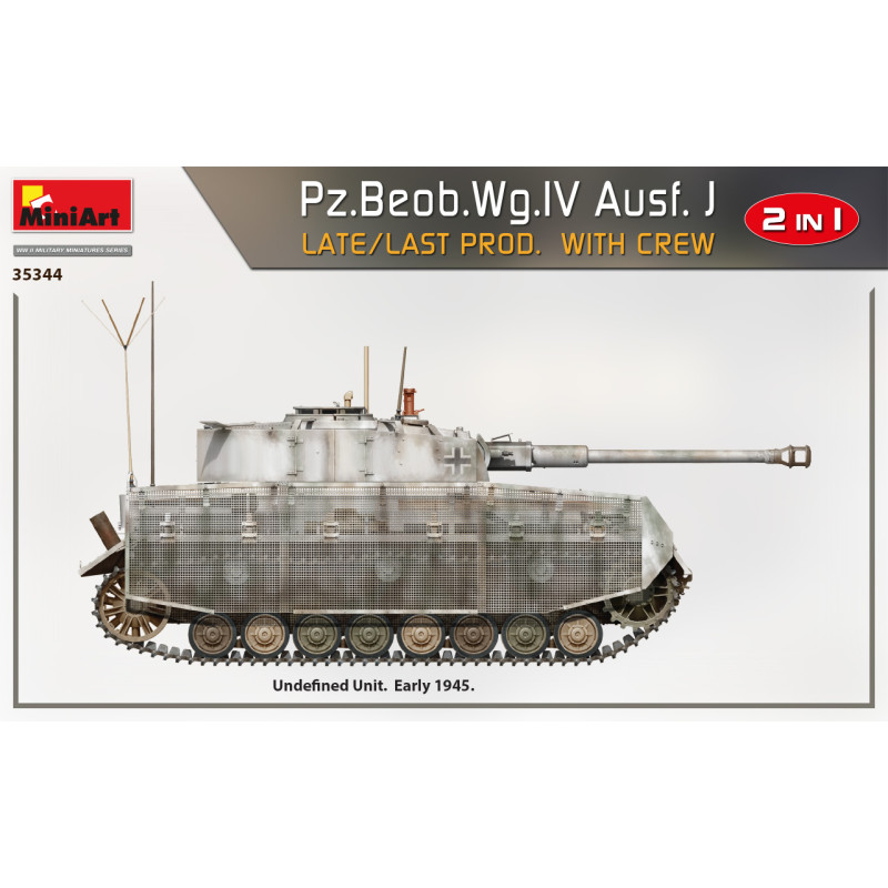 Pz.Beob.Wg.IV Ausf. avec équipage, late prod, 4 versions - MiniArt 35344 - 1/35
