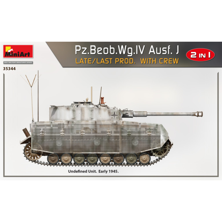 Pz.Beob.Wg.IV Ausf. avec équipage, late prod, 4 versions - MiniArt 35344 - 1/35