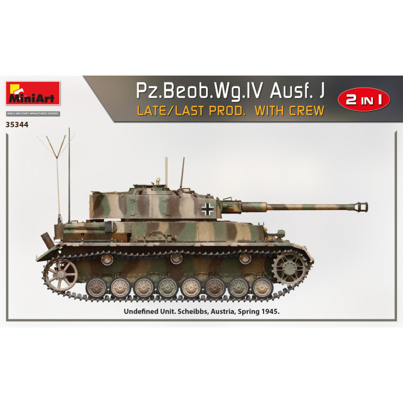 Pz.Beob.Wg.IV Ausf. avec équipage, late prod, 4 versions - MiniArt 35344 - 1/35