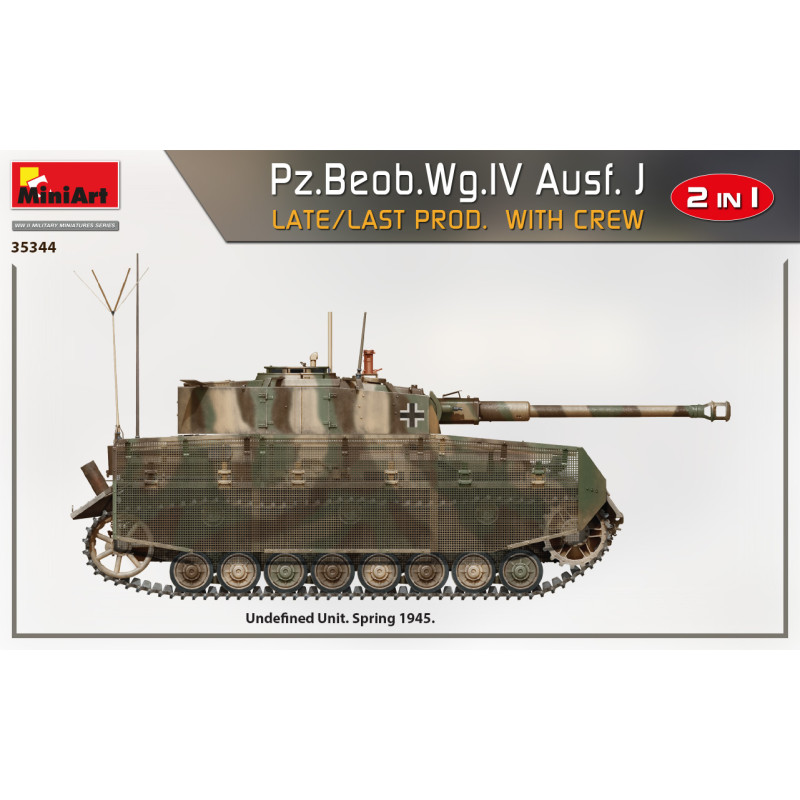 Pz.Beob.Wg.IV Ausf. avec équipage, late prod, 4 versions - MiniArt 35344 - 1/35