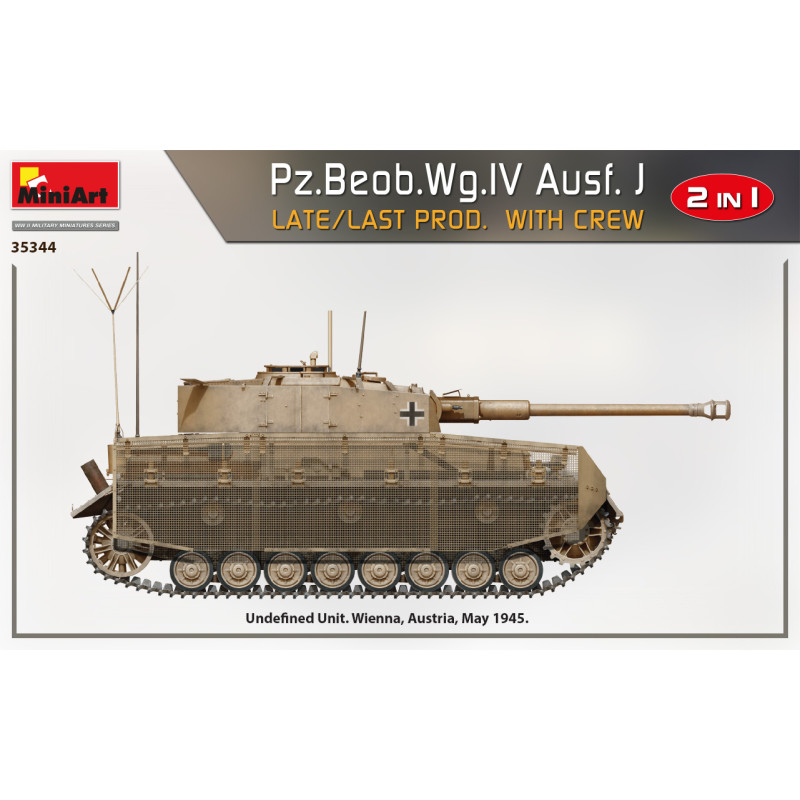 Pz.Beob.Wg.IV Ausf. avec équipage, late prod, 4 versions - MiniArt 35344 - 1/35