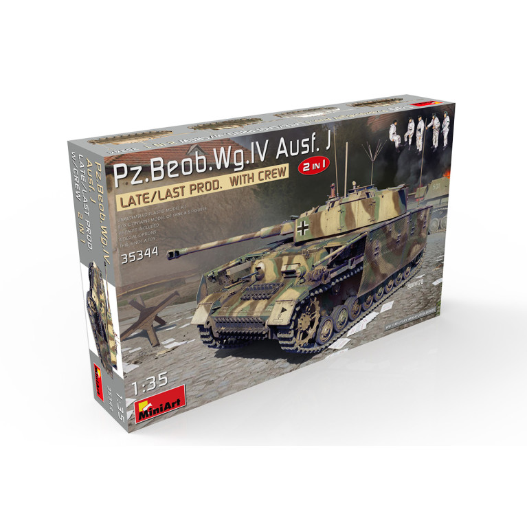 Pz.Beob.Wg.IV Ausf. avec équipage, late prod, 4 versions - MiniArt 35344 - 1/35