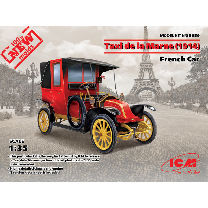 Taxi de la Marne, voiture française, 1914 - ICM 35659 - 1/35