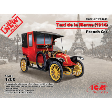 Taxi de la Marne, voiture française, 1914 - ICM 35659 - 1/35