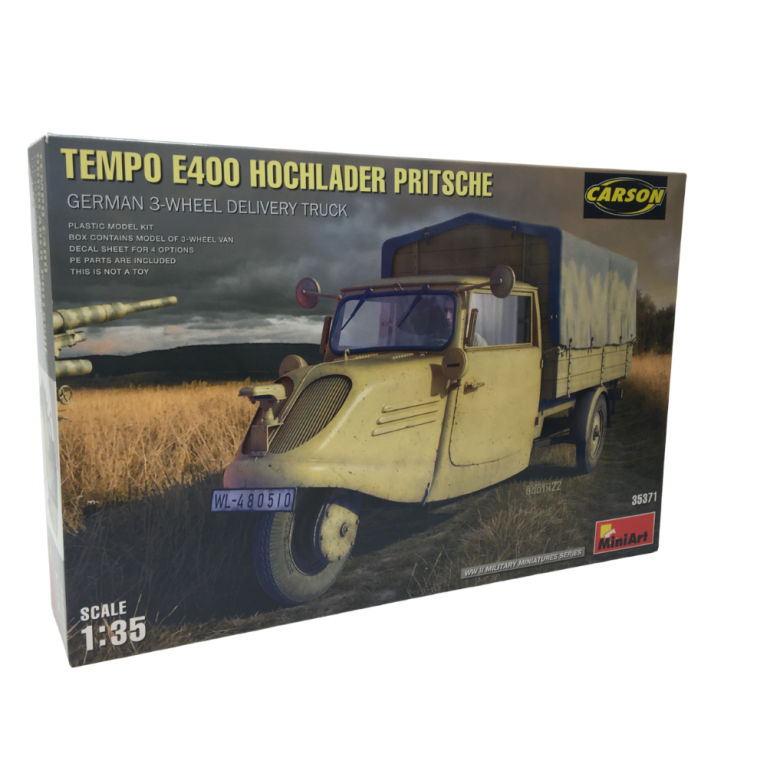 Tempo E400 Hochlader Pritsche. Camion de livraison allemand à 3 roues, 4 versions - MiniArt 35371 - 1/35