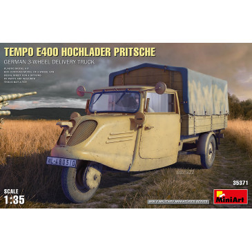 Tempo E400 Hochlader Pritsche. Camion de livraison allemand à 3 roues, 4 versions - MiniArt 35371 - 1/35