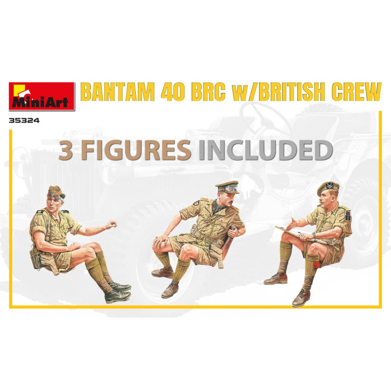 Bantam 40 BRC avec équipage britannique, Édition spéciale - MiniArt 35324 - 1/35