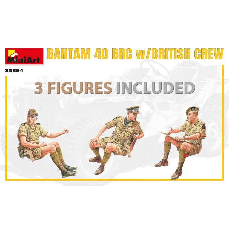 Bantam 40 BRC avec équipage britannique, Édition spéciale - MiniArt 35324 - 1/35