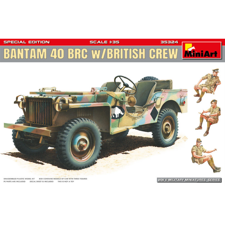 Bantam 40 BRC avec équipage britannique, Édition spéciale - MiniArt 35324 - 1/35
