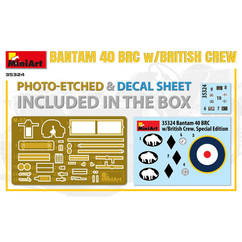 Bantam 40 BRC avec équipage britannique, Édition spéciale - MiniArt 35324 - 1/35