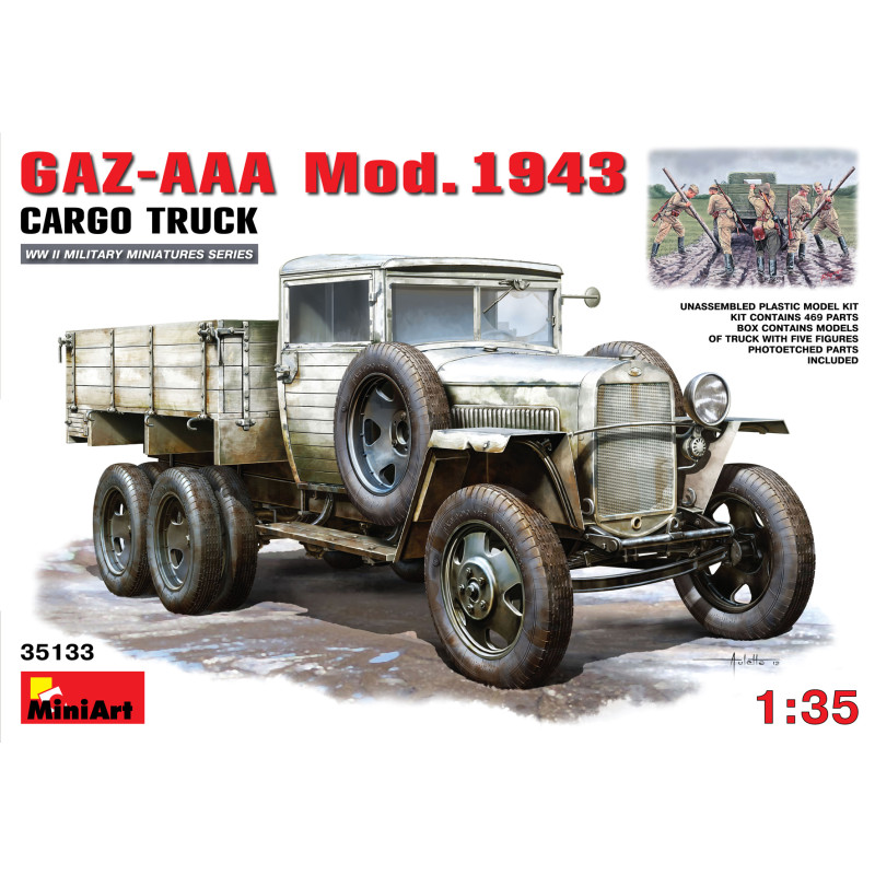 Gaz-AAA, Camion de cargo, 1943 - MiniArt 35133 - 1/35