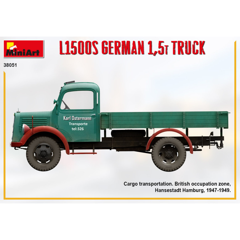 Camion allemand L1500S 1.5T - MiniArt 38051 - 1/35