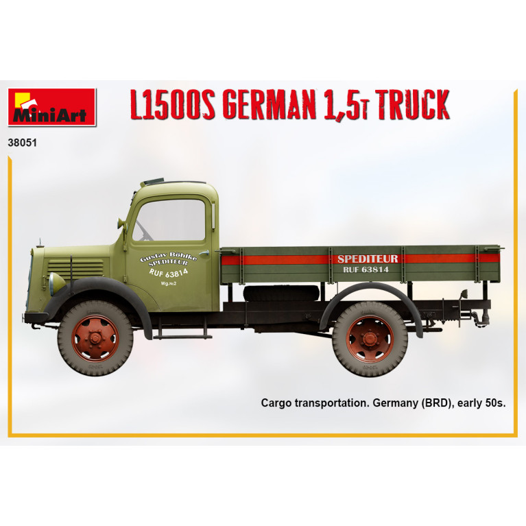 Camion allemand L1500S 1.5T - MiniArt 38051 - 1/35